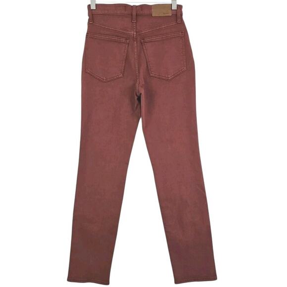 Madewell ~Woman Size 25~ Brown/Red Stovepipe Jeans Full-Length High Rise NWT. - Picture 16 of 16